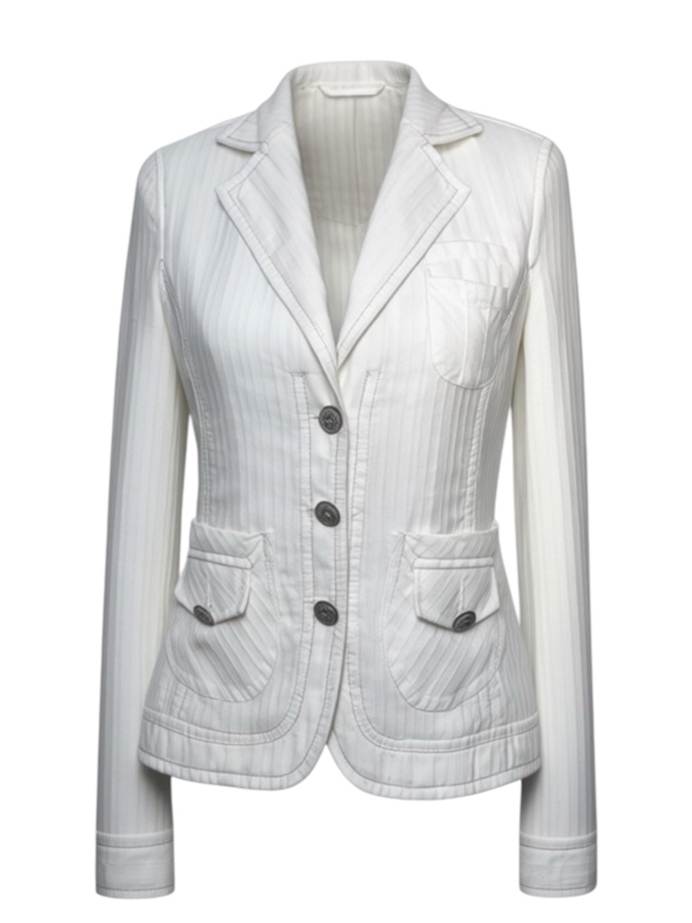 Sugar Lips Off White Ecru Jacket Eco Friendly Cotton Womens size M